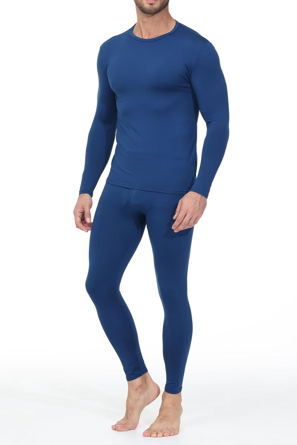 Thermal Underwear for Men Long Johns Base Layer Regular/Tall Top and Bottom Set Pajamas Cold Weather Winter Clothes - Image 2
