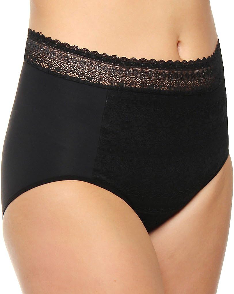 DuMi shapewear Firm Control Hi Cut Brief Panty (584) M/Black