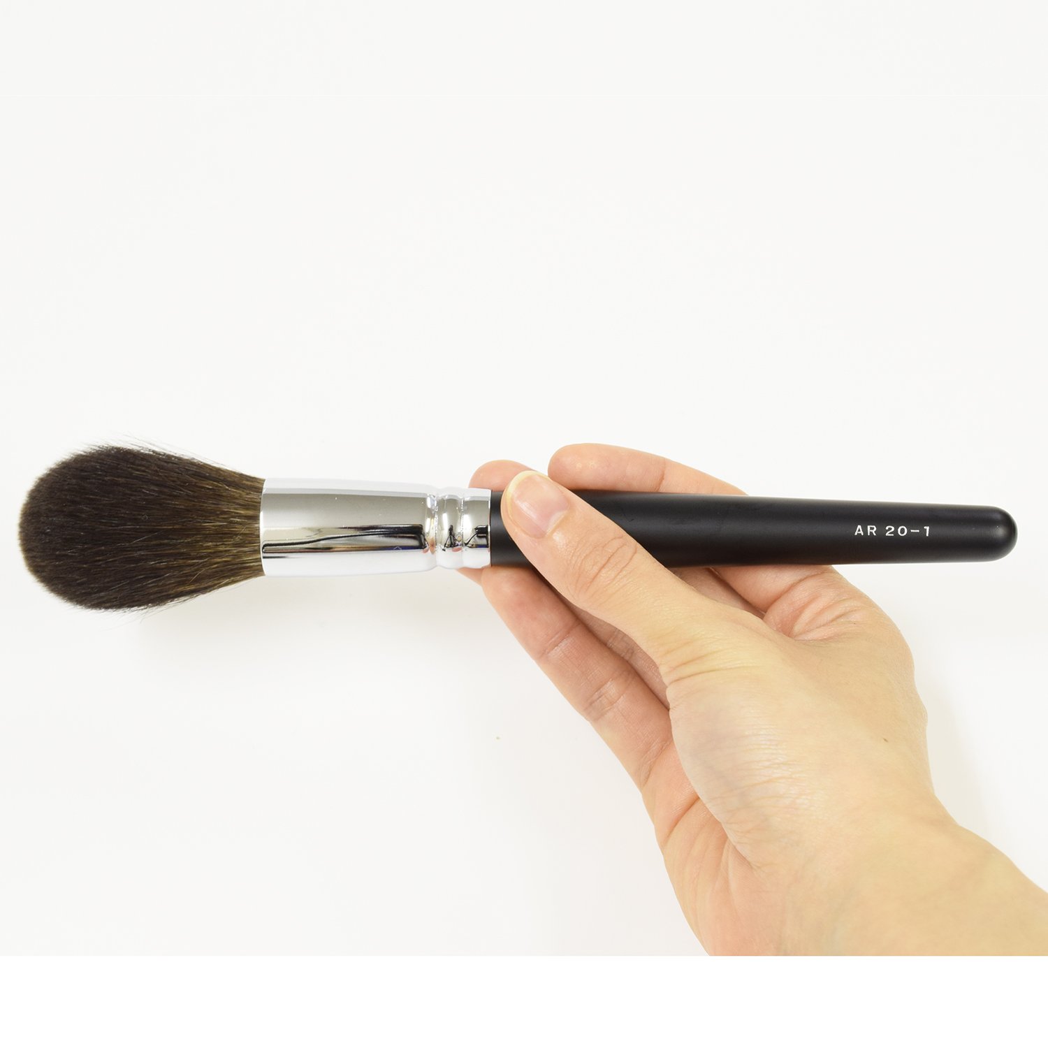 Amazon | ARBS20-1 熊野筆 六角館さくら堂 パウダーブラシ 灰リス100