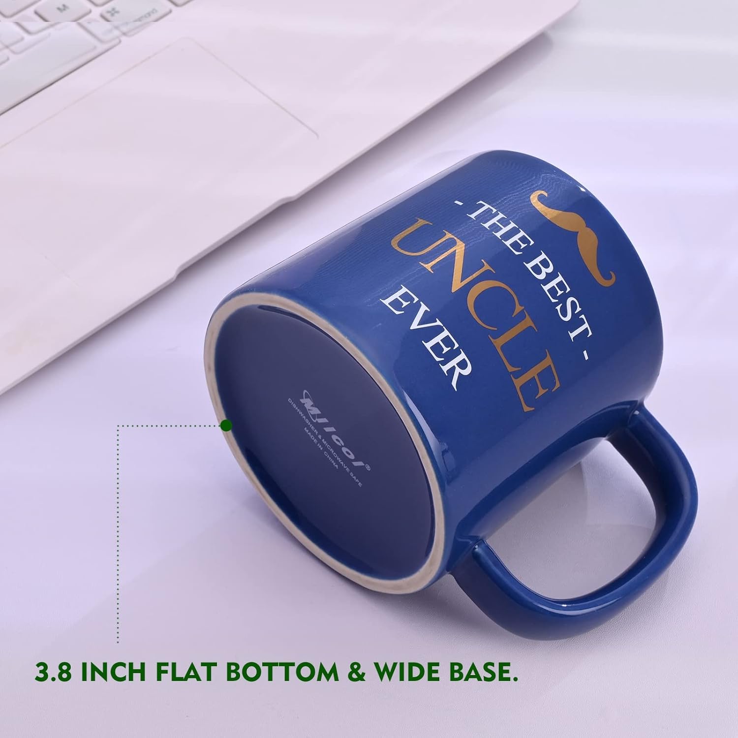 Miicol Funny Coffee Mug 16 oz, Large Ceramic Tea Mug, Gift Idea for Uncle, Men, Cute Office Coffee Cup, Navy Tea Cup, Unique Gift for Birthday, Christmas - Image 6