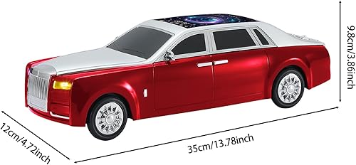 Miniatura 9 de Colección de altavoces Bluetooth modelo de automóvil Altavoces inalámbricos portátiles con sonido HD, luces LED de fiesta, radio FM, TWS estéreo,