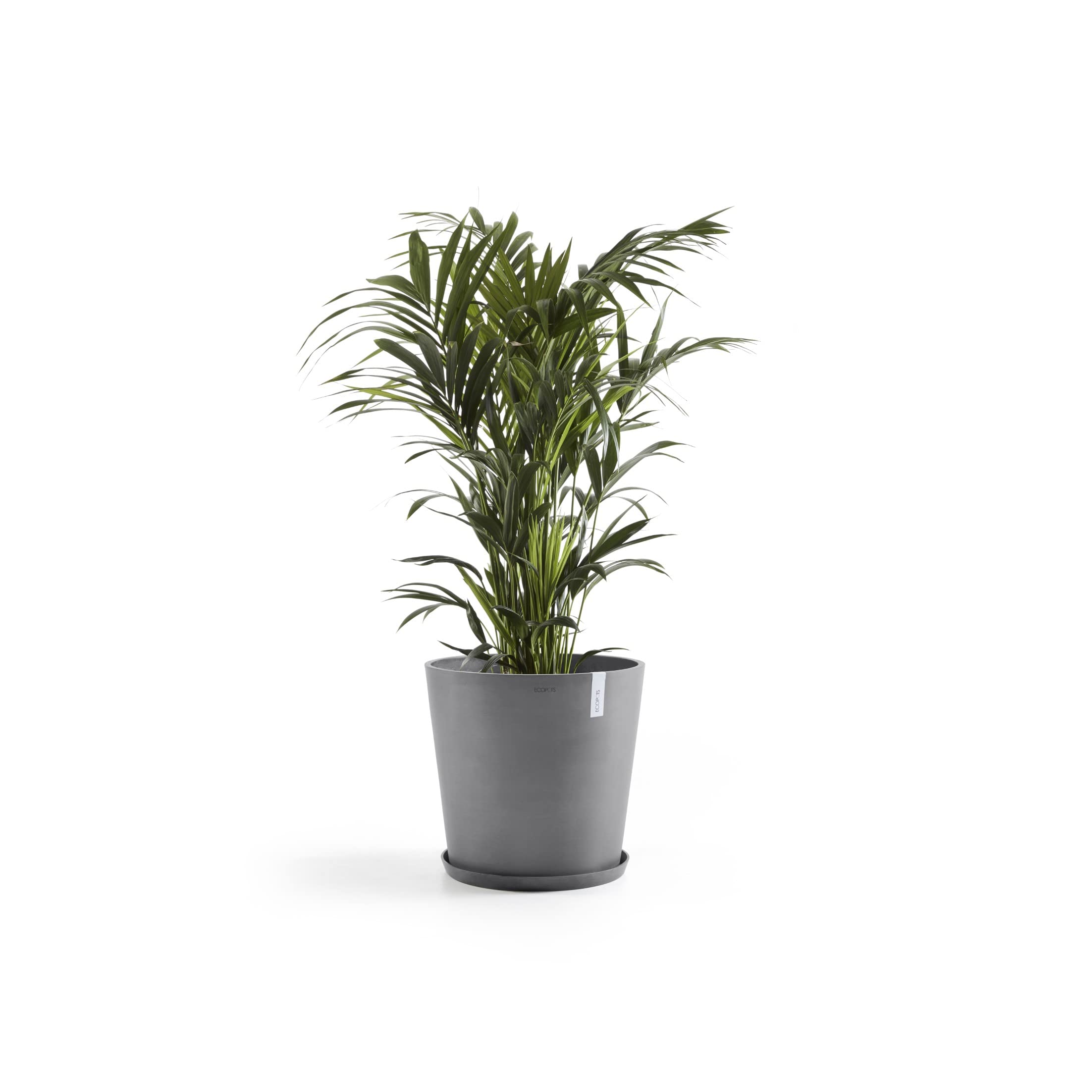 ECOPOTS Sottovaso Amsterdam Ø50 Cm Grigio Chiaro: In Plastica Riciclata Per Interni Ed Esterni