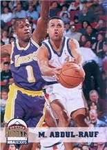 1993-94 NBA Hoops Series 1#52 Mahmoud Abdul-Rauf Denver Nuggets Official NBA Properties Basketball Trading Card