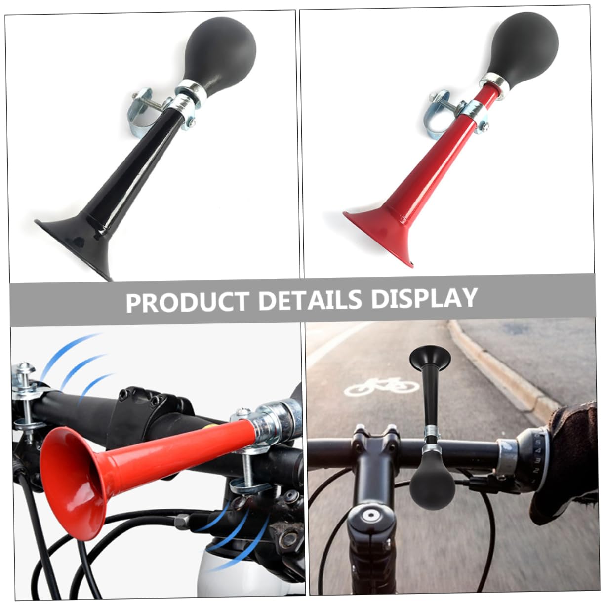 SUPVOX clacson da Bicicletta Pedale Tromba d'Aria Ruota Accessori per Biciclette Accessori per Mountain Bike Accessorio per Bici clacson per Bicicletta per Adulti Ferro elettrolitico