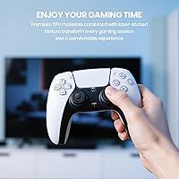 Vista 7 de NEWDERY Joystick Replacement Grip Caps for PS4/PS5 Controller, for PS5/PS4 Thumb Grips Caps, Anti-Stickiness, Anti-Slip, Anti-Scratch, Mixed