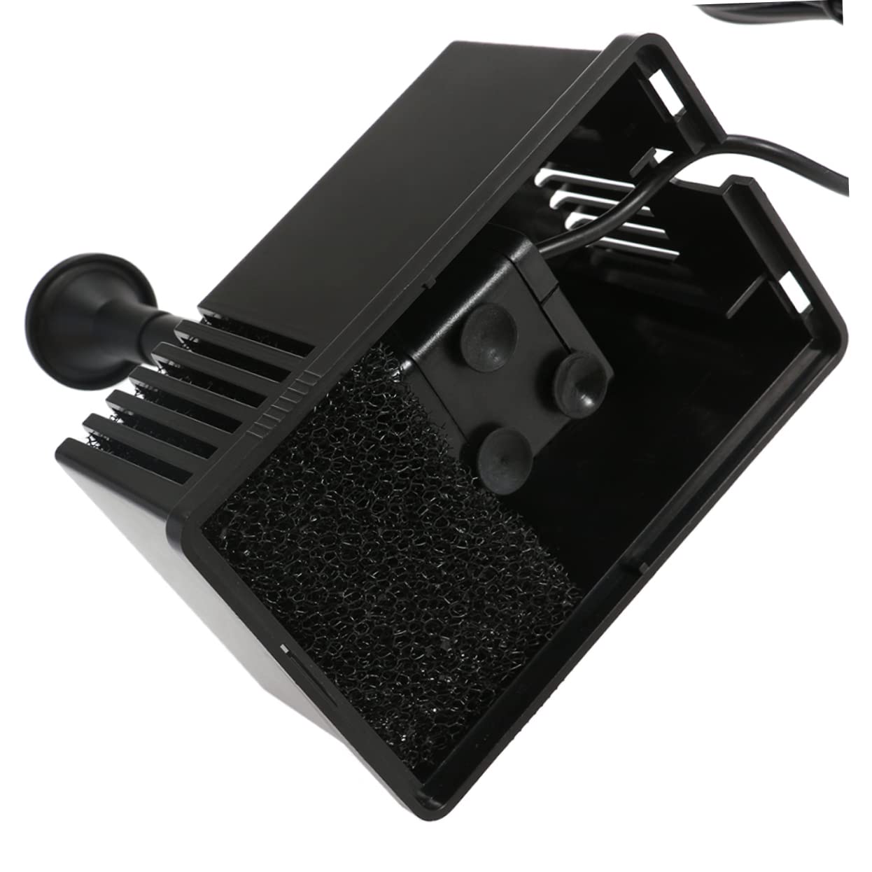 Pompa Acqua Sommersa 6-12V 220L/H per Acquario e Laghetti da Giardino | Plastica Nera, Circolazione Acqua, 4 Pezzi, per Bonsai, Giardino Roccioso e Raffreddamento Portatile