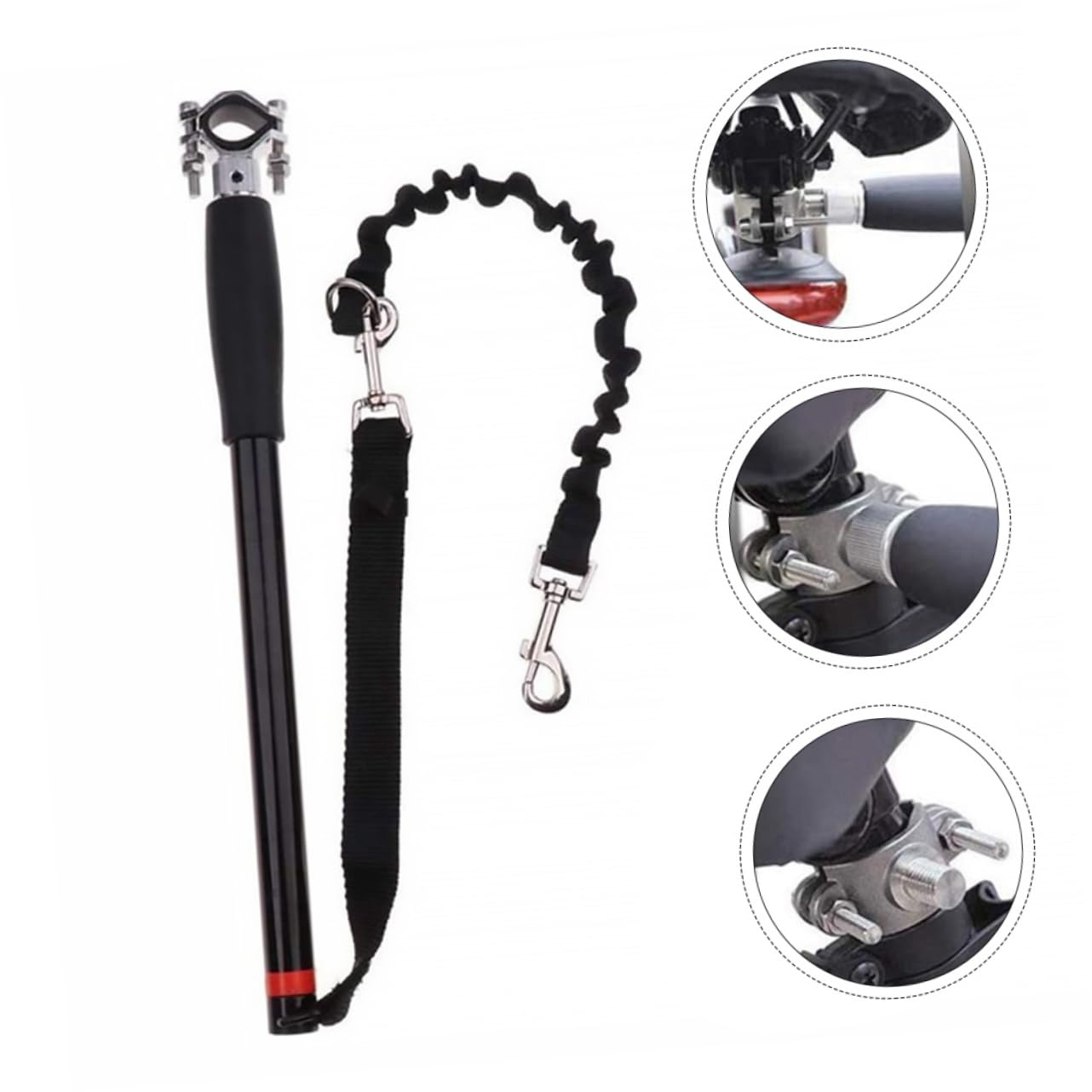 TOYANDONA Laisse de Vélo pour Laisse de Traction pour Animaux de Compagnie pour Entraînement Compatible avec Grands Facile à Installer Votre Vélo