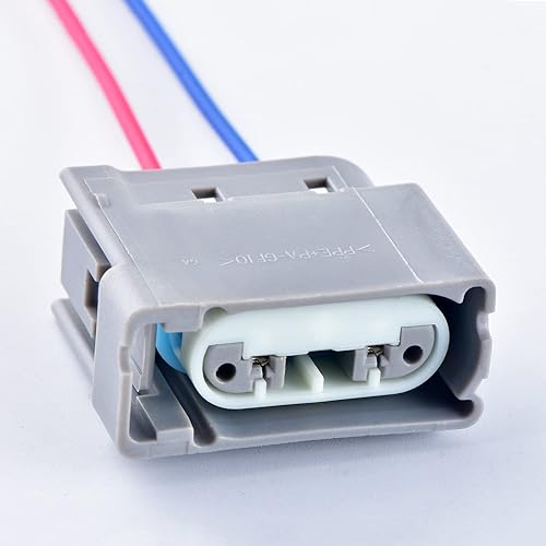 Conector impermeable automático de 2 pines para Ford Focus Mondeo GM Buick Opel Cadillac Lincoln Jeep Faro intermitente luz trasera Plug (gris)