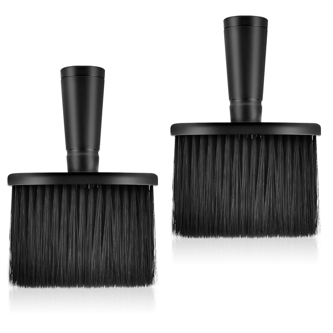 2 cepillos de barbero para el cuello,cepillo de corte de pelo, cepillo de corte de pelo, plumero de cuello de peluquería, cepillo de limpieza de cabello, suministros de peluquería para cepillar el