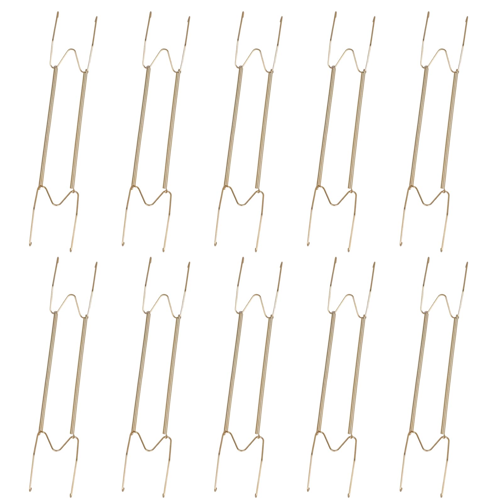 Oxxggkao Of 10 W Shape Invisible Spring Plate Hook for Wall Decoration Craft of Sturdy Steel Materials Steel Plate Hangers