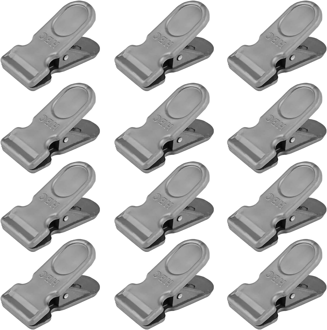 Zureni Heavy Duty PVC Material Clothes Pins Multipurpose Tight Grip Laundry Clips with Springs Air-Drying Clothing Pin Set for Balcony & Outdoor Use- (Pack of 12, Random Color)