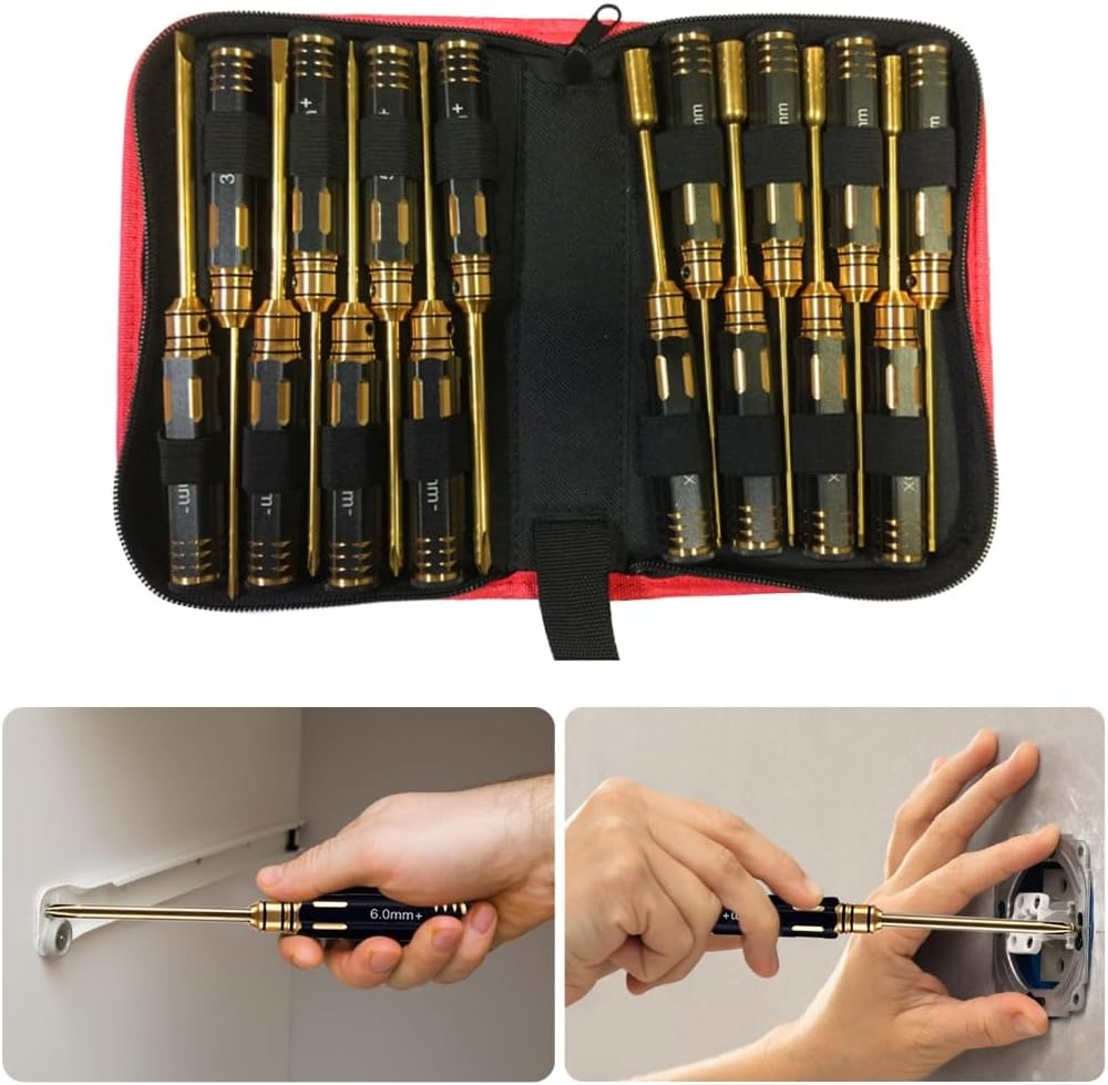 4Pcs Hexagon Allen Screwdriver Hexagon Nut Driver Set Wrench Driver Tool Nut Screwdriver Hand Tool for Repairi