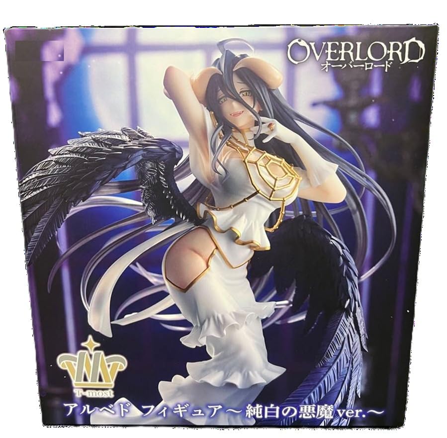 Amazon.com: Overlord Albedo Pure White Devil Ver. Figure T-Most
