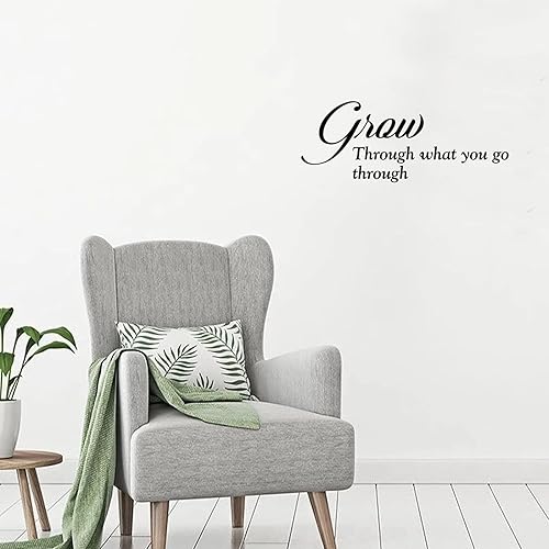 Miniatura 2 de Calcomanías de pared con texto en inglés "Grow Through What You Go Award" (Crecimiento a través de lo que pasas a través de lo que pasas a través de
