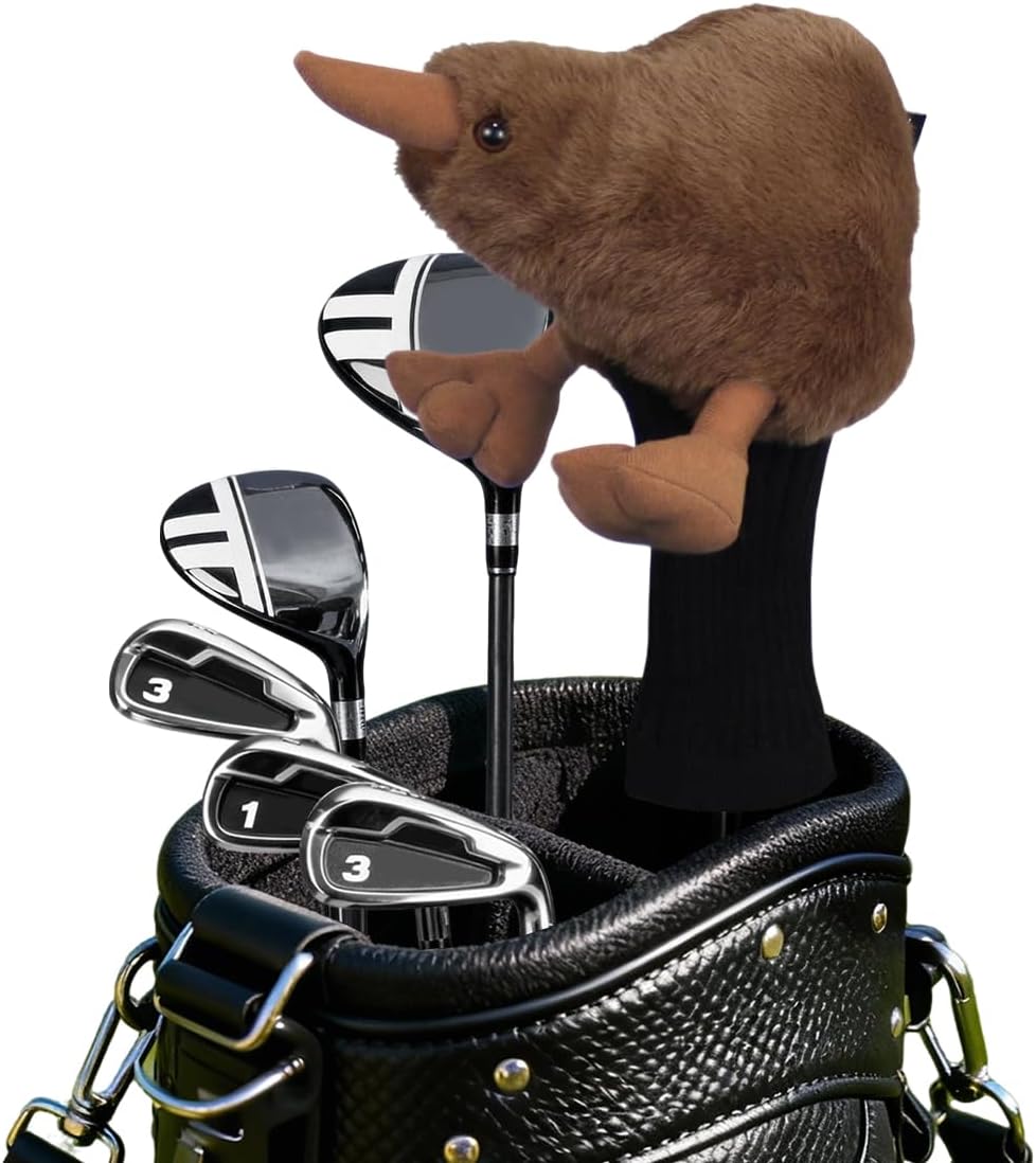 Golf Club Cover Fit Well for Driver or Fairway Wood Golf Club, Funny Cute Animal Design Soft Functional Golf Headcover Stylish Protection Golf Mascot