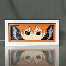 Anime Peripheral Paper Engraving Lamp Tobio Kageyama Light RGB 7 Colors Cartoon Shadow Lamp Desktop Decorative Lamp, 21x9.5x5.3cm, Type 1, YEE01