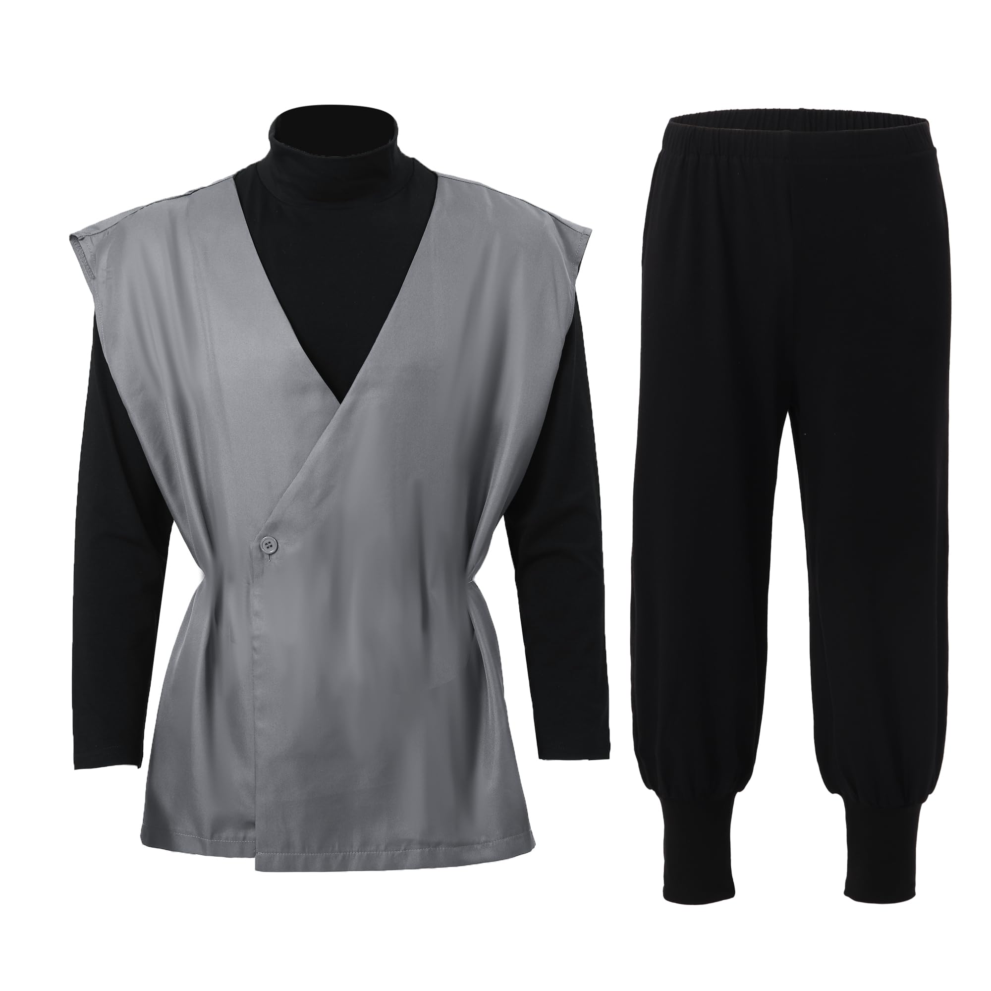 C-ZOFEK Men's Black Cosplay Anime Costume