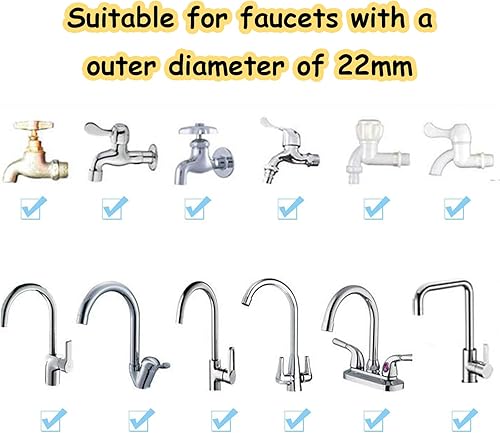 Miniatura 3 de Manguera de pulverización de fregadero de 3.28 pies, rociador de grifo de manguera de fregadero portátil, rociador de champú, manguera de mano para