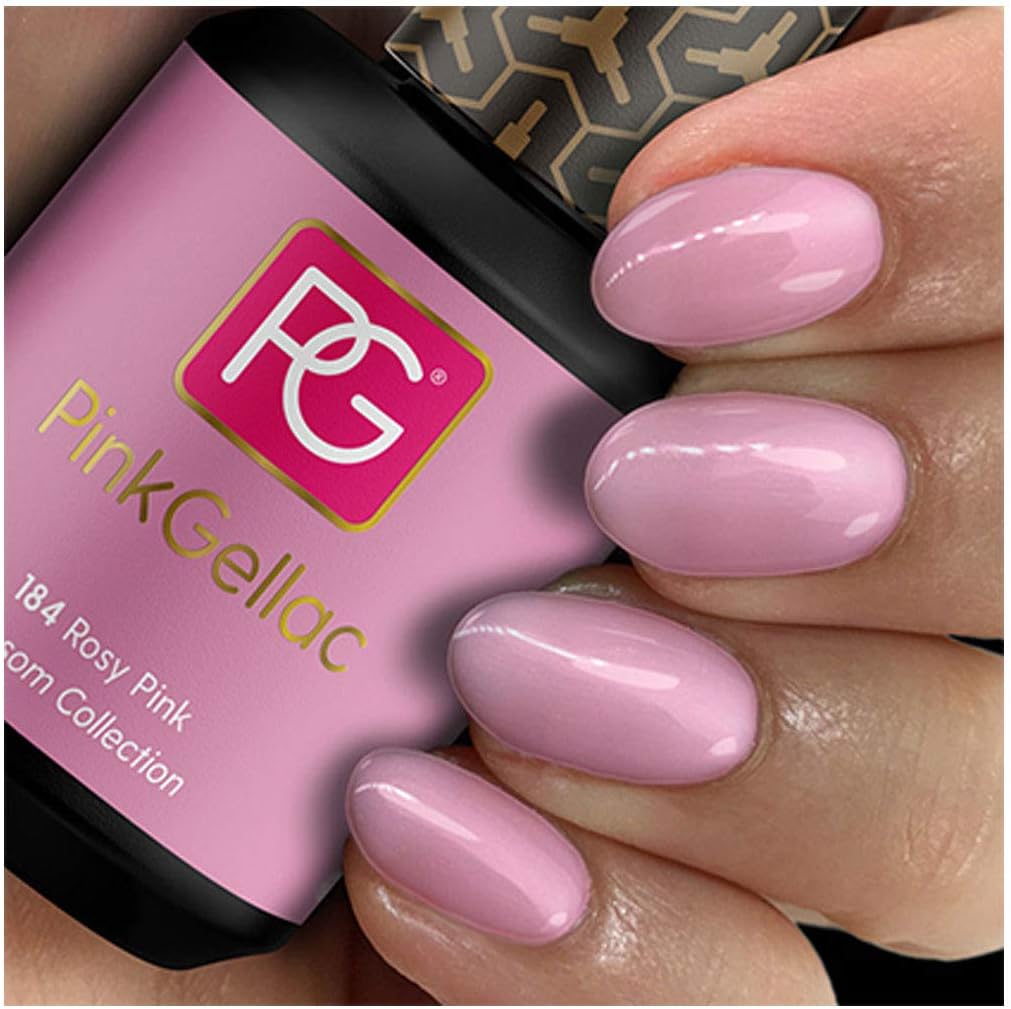 Pink Gellac #184 Rosy Pink UV / LED Gel Polish (15ml / 0.5 fl oz) by Pink Gellac