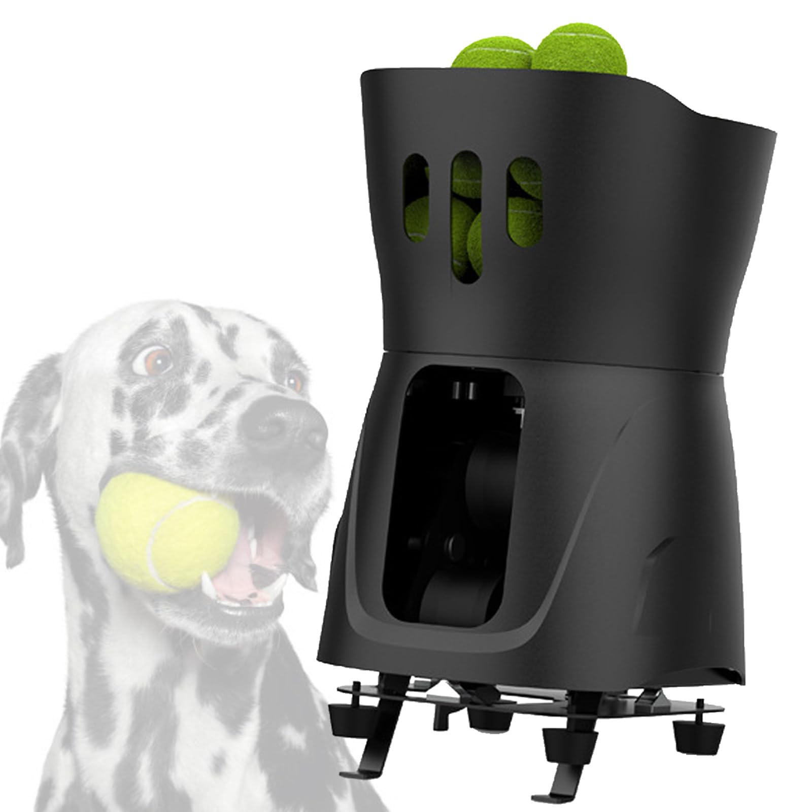 Lanzador De Pelotas De Tenis Profesional Multimodo, Lanzador InaláMbrico con App, Entrenador EléCtrico De Tenis con Capacidad para 65 Pelotas, para Entrenamiento De Tenis