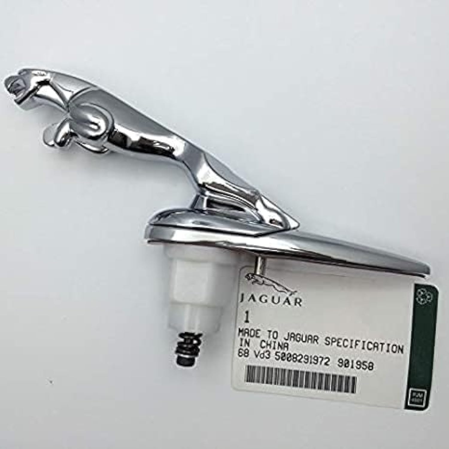 Fit for 3D Car Front Bonnet Emblem Decal Sticker for XF XJ XE XK XKR XFL XJS E Pace F Pace Front Hood Cover Sticker Modification (Gloss Silver)