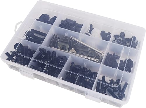 Miniatura 2 de BAIONE Worldmotop - Kit de pernos de acero inoxidable, tornillos y clips de sujeción compatibles con Yamaha, Honda, Kawasaki, Suzuki, BMW, kit de