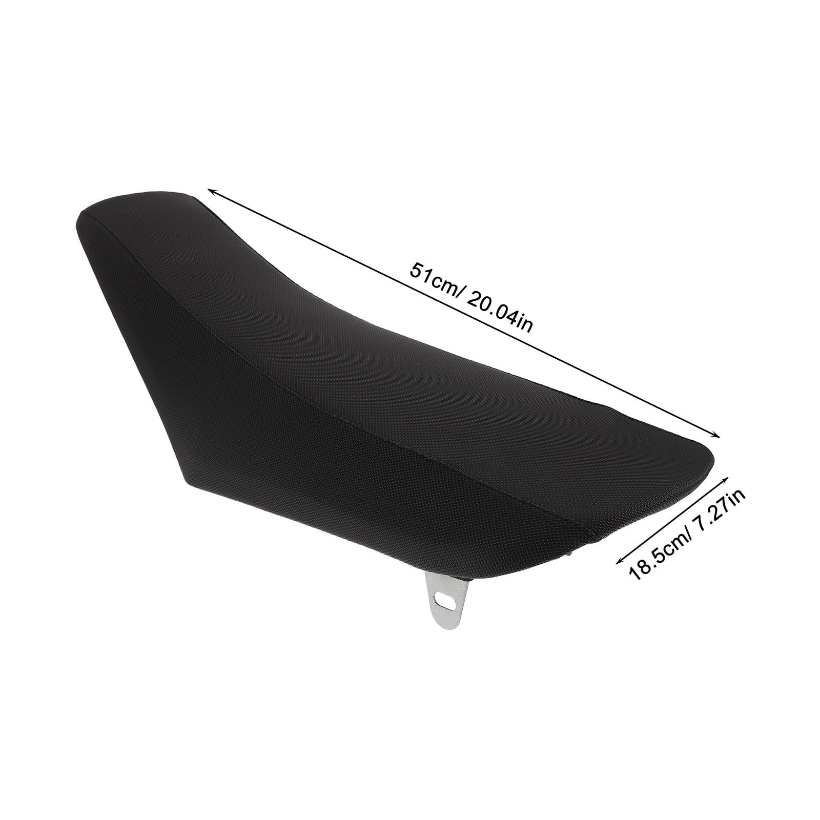Cuscino Sella Moto da Cross, Motorbike Seat Cushion, in Lega e Plastica, Nero, Resistente alle Intemperie, per Moto da Cross e Gare Off-road, Comfort di Guida Migliorato