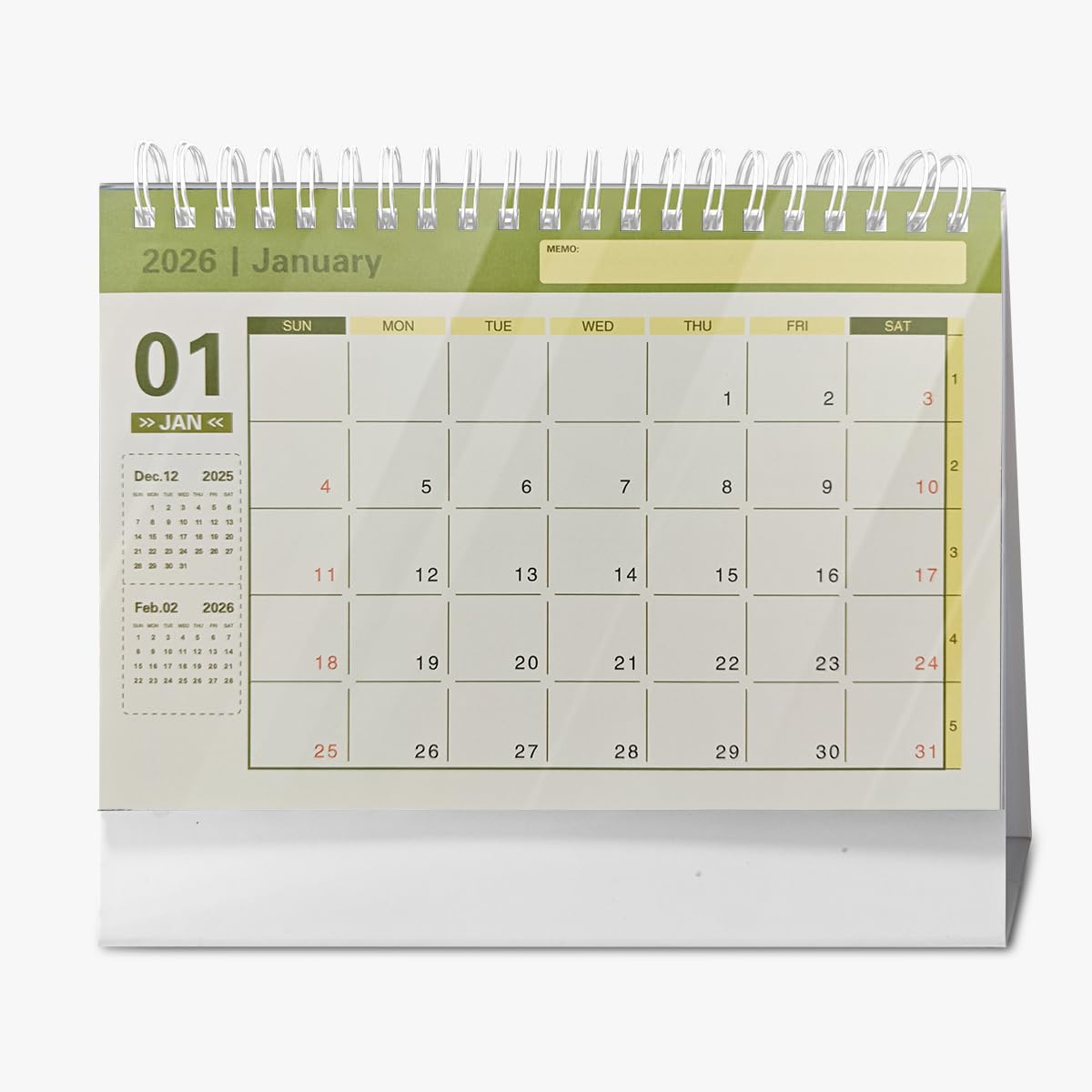 Amazon | カレンダー 卓上 出口夏希 18 新年 2025年9月 実用 2026年度