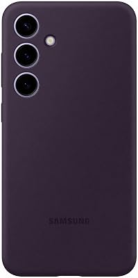 Samsung Silicone Case cover morbida colorata per Galaxy S24+, Dark Violet