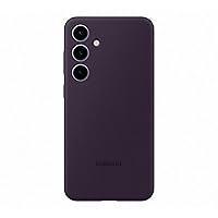 Samsung Silicone Case cover morbida colorata per Galaxy S24+, Dark Violet