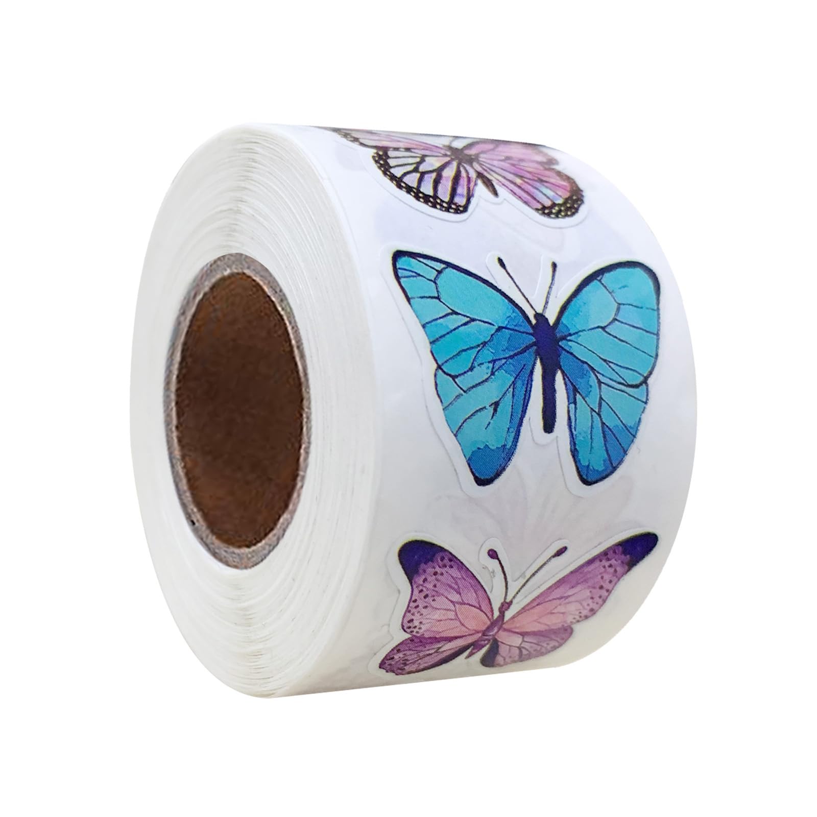 500 Pieces Butterfly Flowers Decorative Stickers, Self-Adhesive Packaging Label for Diary, Planner, Scrapbooking, Project, Butterfly Stickers for Adults