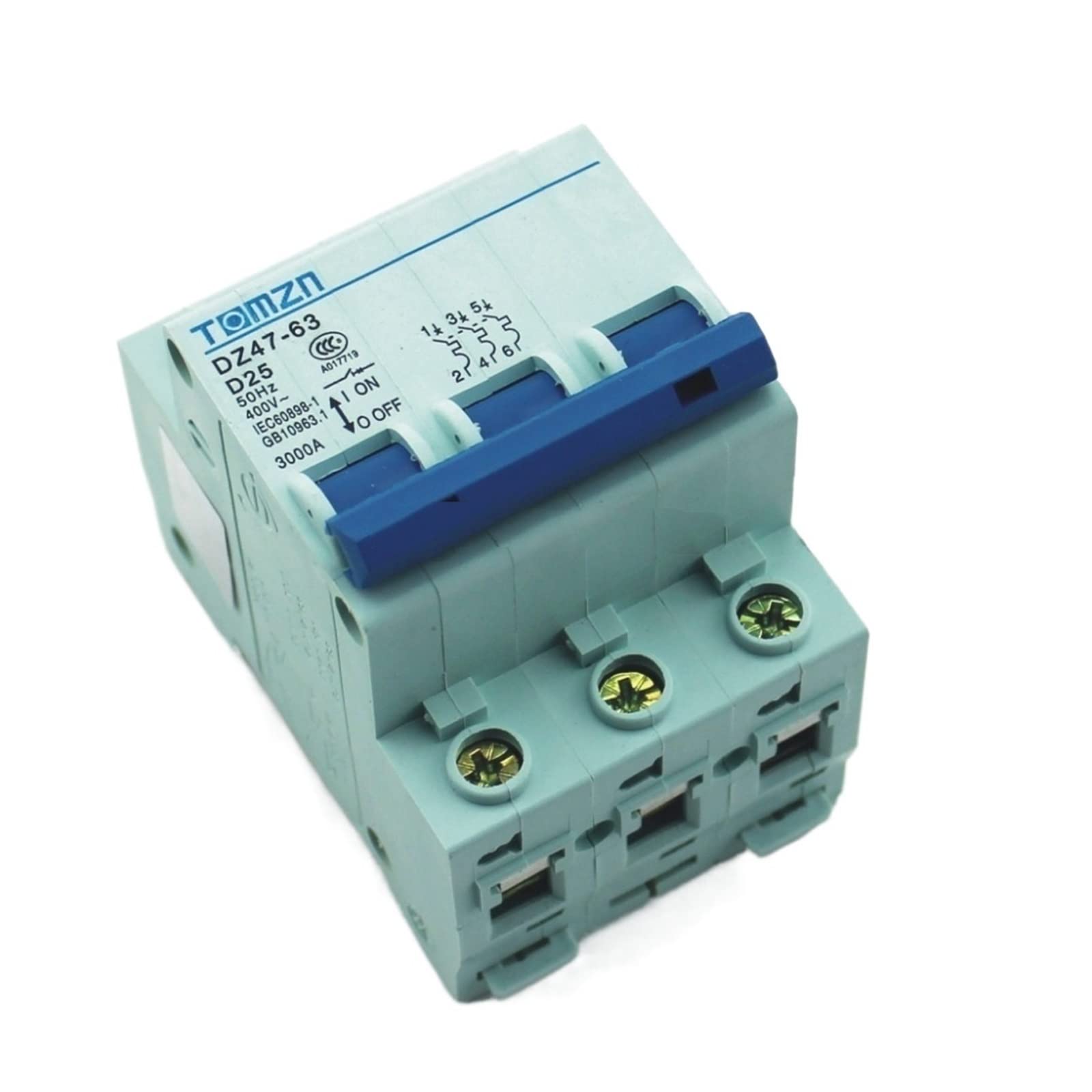 SFJSFIMQ 3P 25A D Type 240V/415V Circuit Breaker MCB 4 Poles
