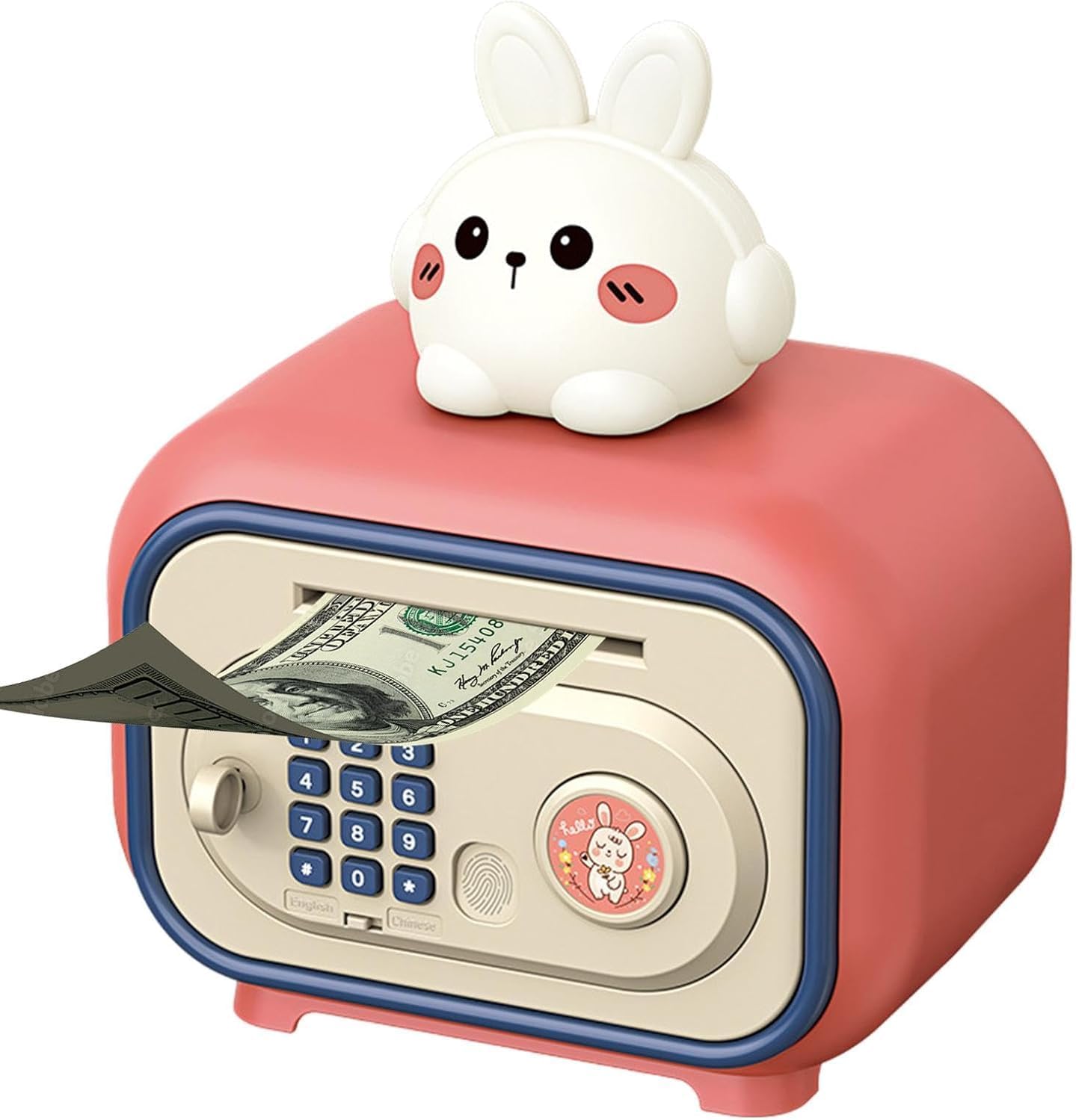 パスワード付き貯金箱、[新]電子ATMコインバンク、現金貯蓄銀行、指紋ロック解除マネージャー,