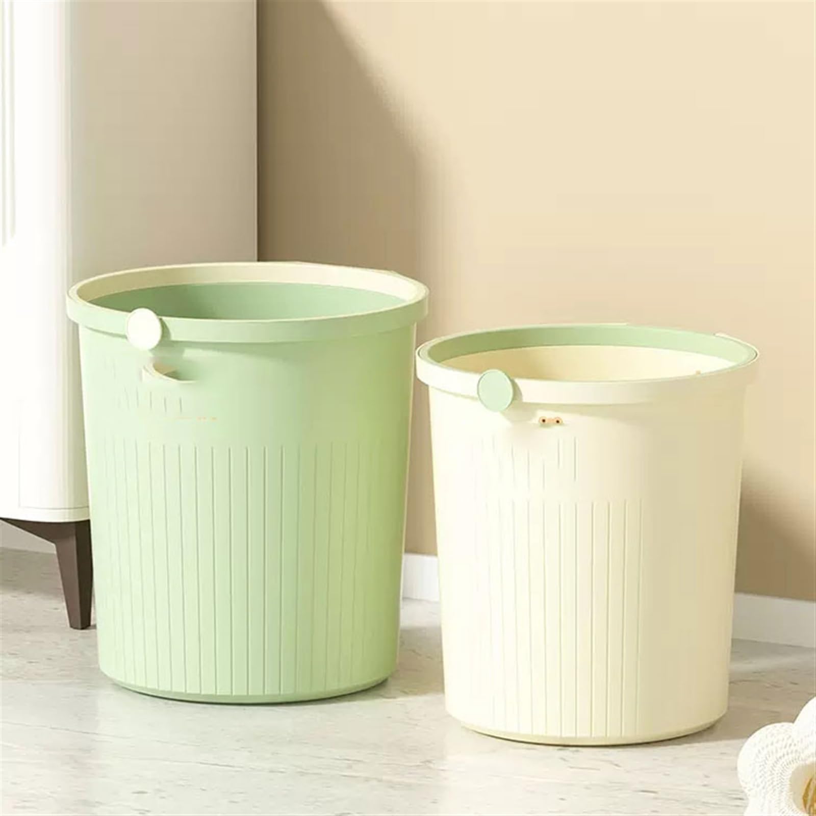 Pattumiera da bagno Cestino for la casa, semplice, di alto valore, soggiorno, camera da letto, ufficio, bagno, dormitorio, cestino for la carta Bidoni della spazzatura per interni(Blue,Piccolo)