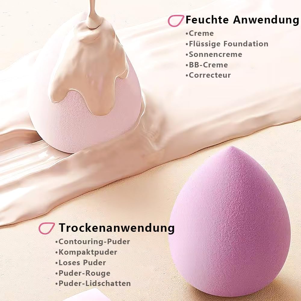 Hoiyen Make-up Pinsel Set, 31-teiliges Make-up Tool Set mit 6 Make-up Schwämmen + 2 Haarbandern + 1 Pinselwaschschale, Professionelles Gesichts- und Augen-Make-up-Pinsel-Set für Anfänger
