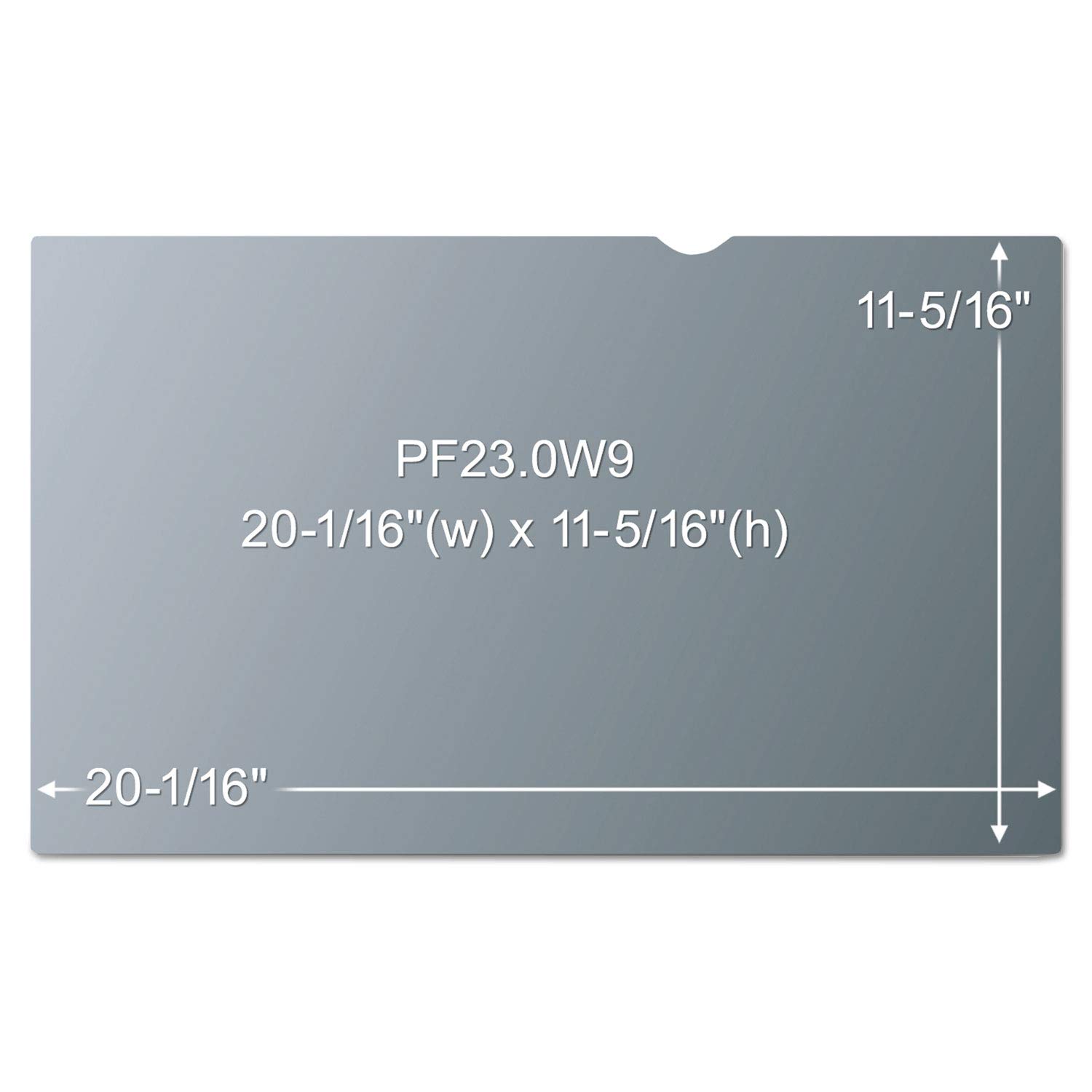 3M Filtro de privacidad para Monitor panorámico de 23.0 Pulgadas, Brillo Reversible/Mate, Reduce la luz Azul, protección de Pantalla, relación de Aspecto 16:9 (PF230W1B)