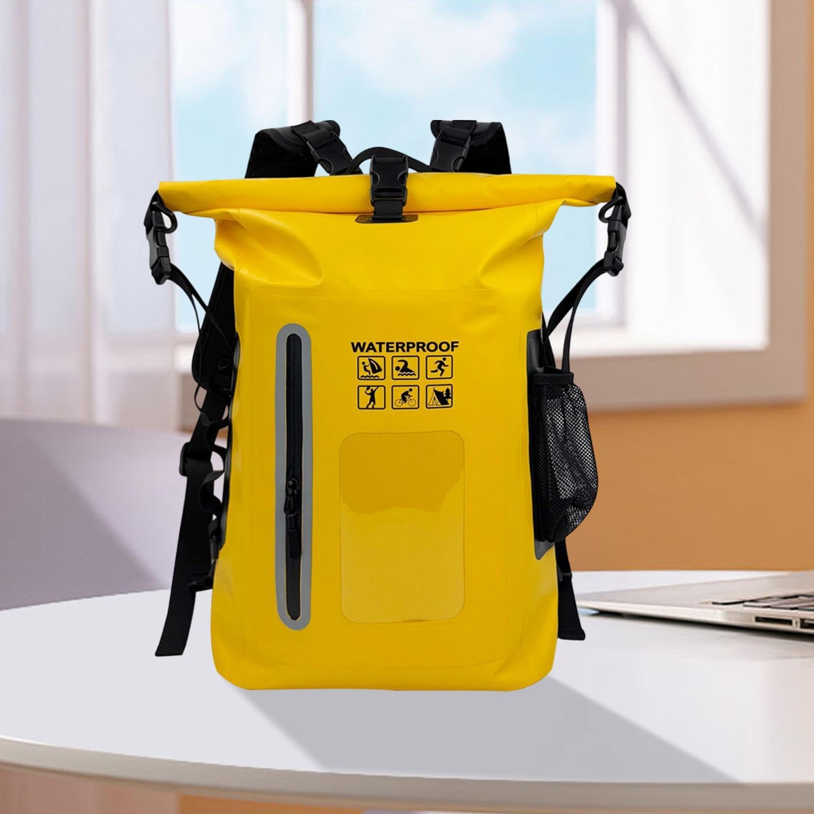 Zaino Dry Bag Impermeabile Capacità Elevata Chiusura A Rotolo Ultraleggero | Borsa Da Escursionismo Impermeabile Per Uomo E Donna Per Rafting Kayak Nuoto Snowboard Viaggi Outdoor