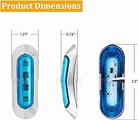 Vista 4 de PSEQT Luces LED marinas impermeables de 3.8 pulgadas, luces LED marinas de cortesía, luz de navegación, popa de popa de cabina, iluminación