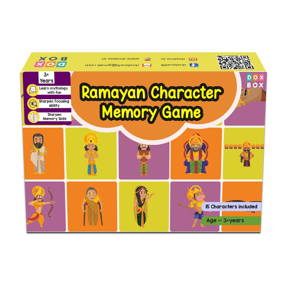 Zooplay Ramayan Character Memory Card Game Flashcards -Pack of 26 (B08TLWDZCX) Amazon Price History, Amazon Price Tracker