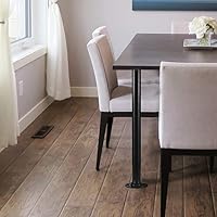 Vista 6 de GeilSpace Tubo de metal negro precortado de 1 x 24 pulgadas, acero industrial que se adapta a tubos y accesorios roscados negros estándar de una