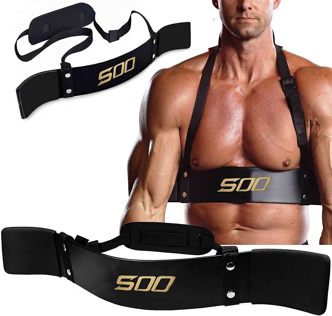 SOOSports/Fitness Arm Blaster for Curl Bar Arm Biceps Triceps Dumbbells & Barbells Bicep Isolator Strength Training Curling Weightlifting Bodybuilding