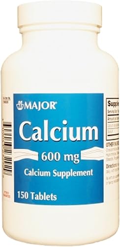 Major Calcio 600MG TABS Calcio CARBONATO-600 MG Blanco 150 Tabletas UPC 309043232929