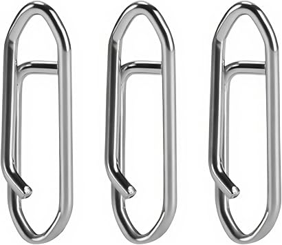 30-Pack Stainless Steel Fishing Speed Clips, High Strength Quick Change Snap Connectors for Freshwater & Saltwater Lures, Crankbait, Swimbait, Popper, Minnow Tackle Accessories