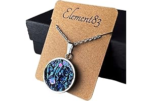 Colorful Iridescent Bismuth Crystal Necklace - Captivating Boho Jewelry