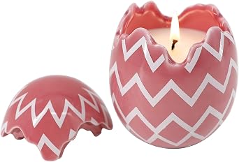 Easter Decorations for The Home - Easter Eggs Scented Candle, Easter Gifts for Women, Jasmine Lily Candles8.5oz