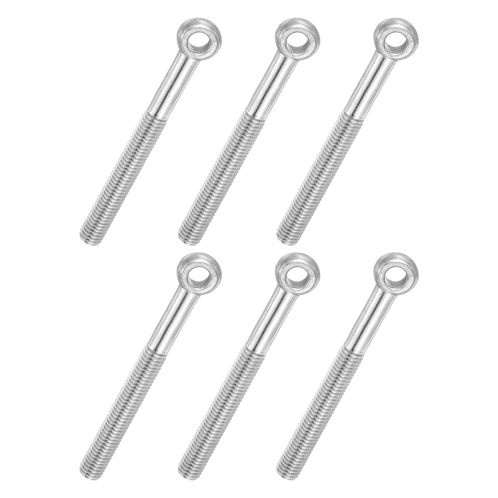 PATIKIL 6 Pcs M10x80mm Shoulder Swing Lifting Eye Bolt