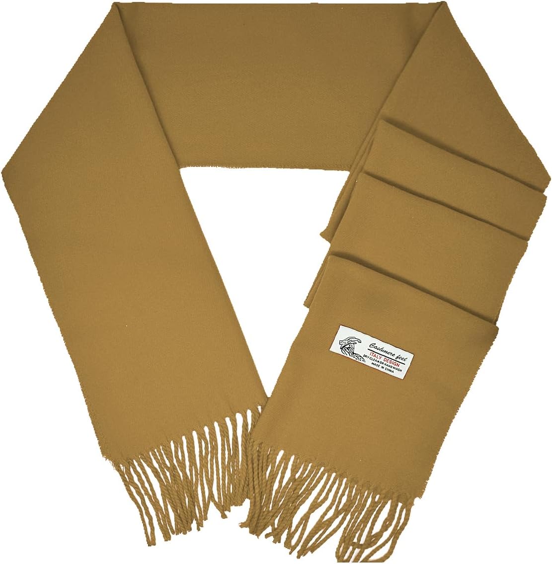 Glory Max Unisex Plain Solid Color Winter Scarf Cashmere Feel Soft Classic 72"x12" - Image 2