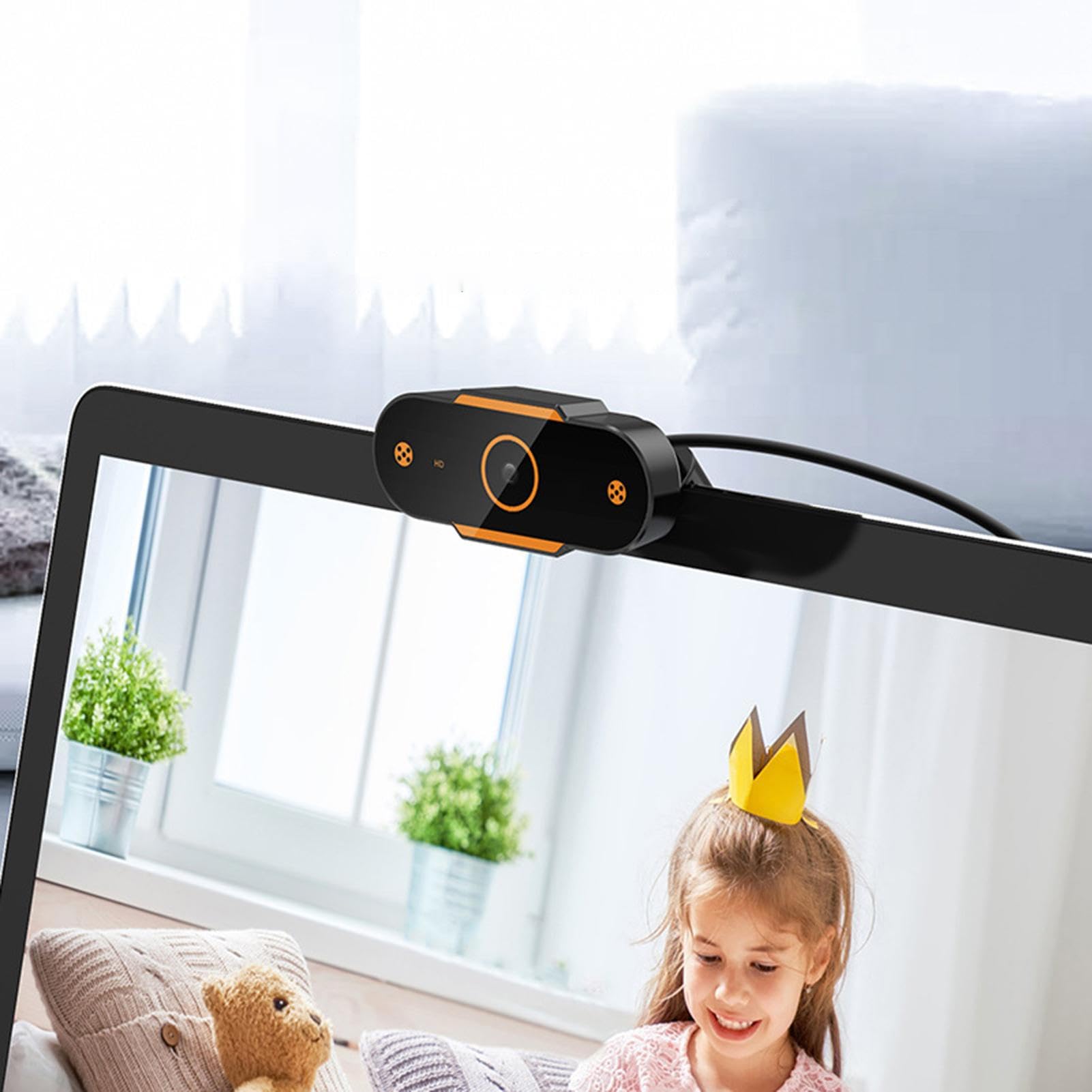 Web CAM USB - Webcam de transmisión sin Controlador, cámara USB Plug and Play | Cámara Web HD con Integrado, Lente Gran Angular para Ordenador de Escritorio, Ordenador portátil, videollamada