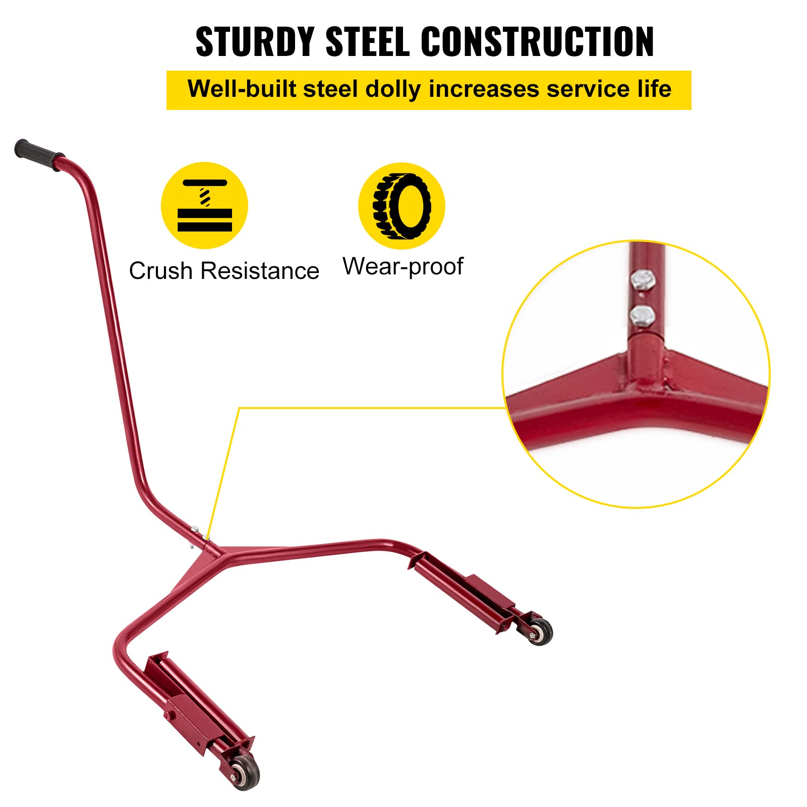 Buy VEVOR Tire Dolly 300 LBS Load Capacity Wheel Dolly Truck Tire Wheel