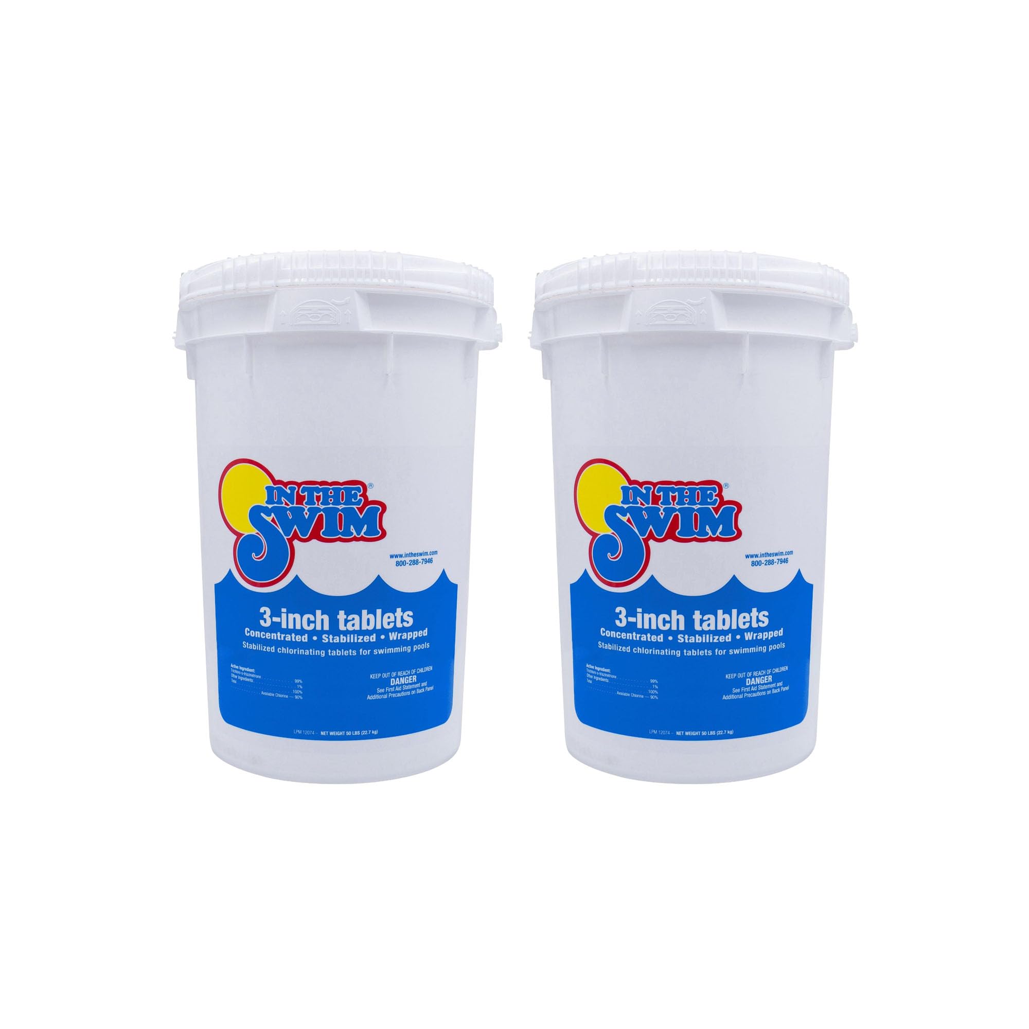 In The Swim 3 Inch Stabilized Chlorine Tablets - 100 Pounds (2x50)